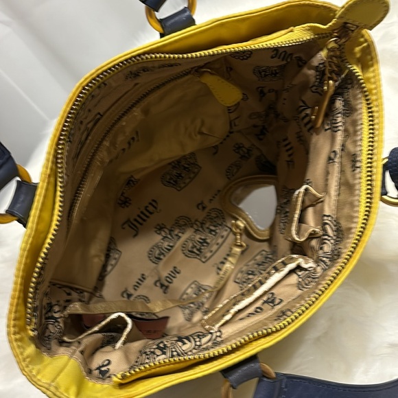 Juicy Couture Yellow Nylon Canvas Bag Like New Excellent Condition - Picture 12 of 16